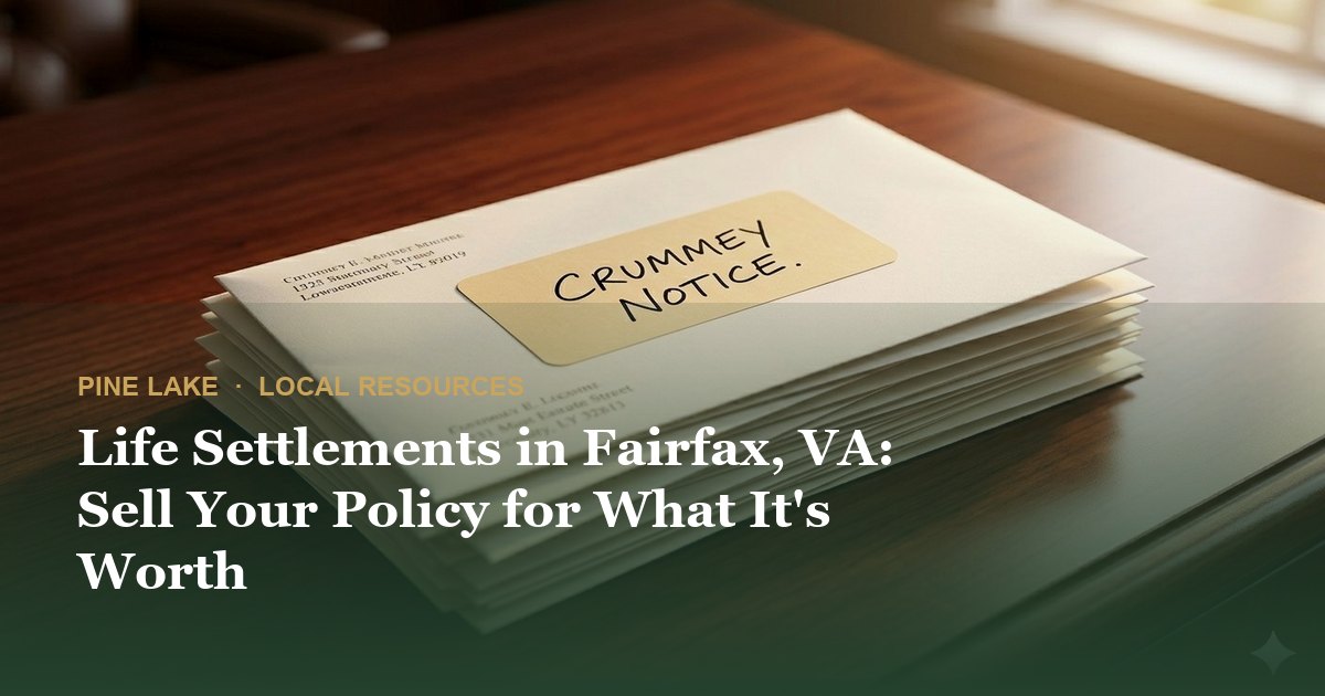 Life Settlements in Fairfax, VA: Sell Your Policy for What It's Worth