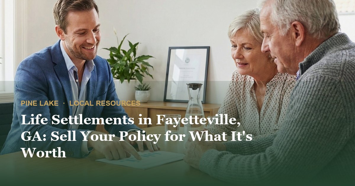 Life Settlements in Fayetteville, GA: Sell Your Policy for What It's Worth