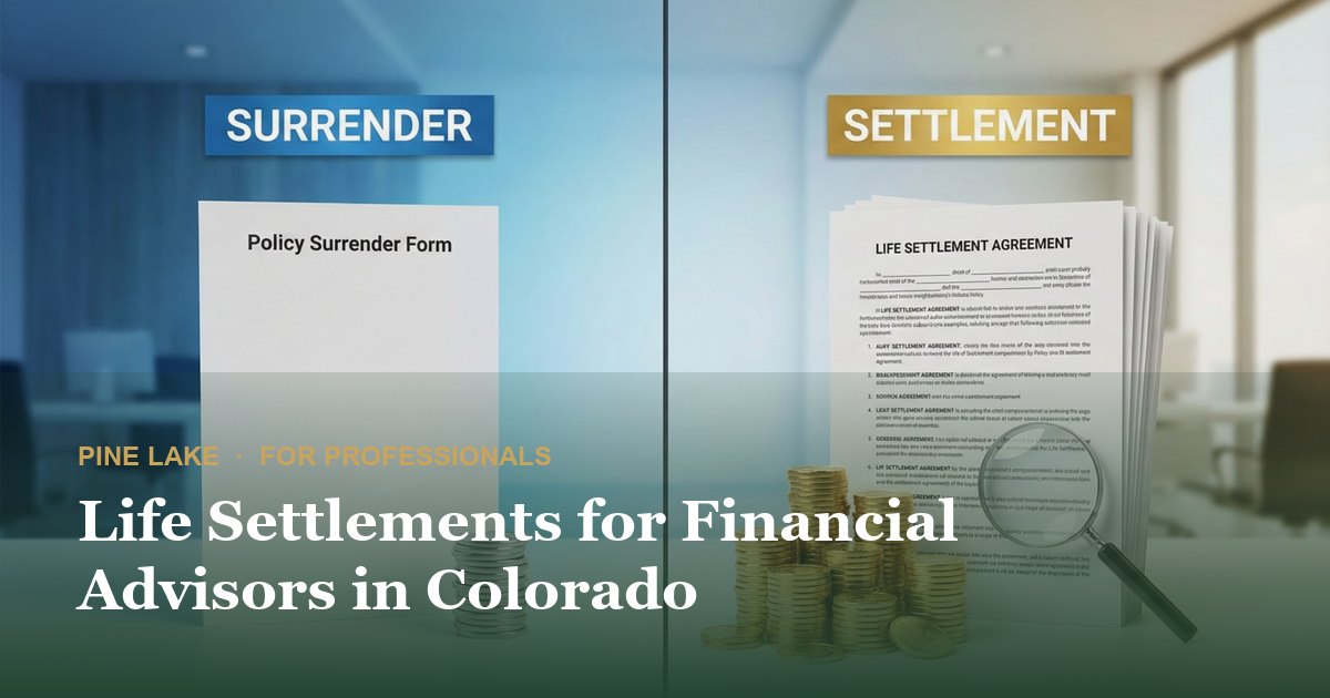 Life Settlements for Financial Advisors in Colorado