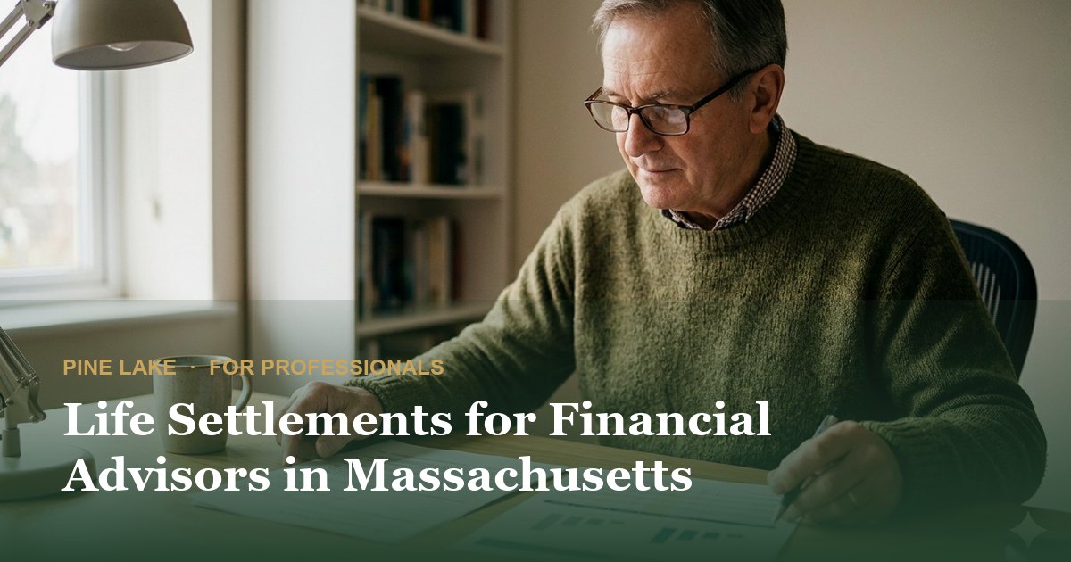 Life Settlements for Financial Advisors in Massachusetts