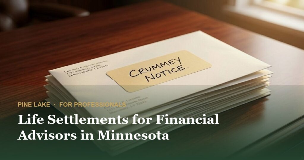 Life Settlements for Financial Advisors in Minnesota