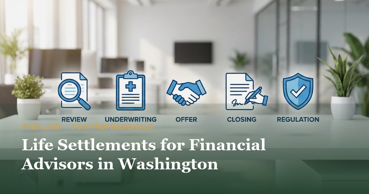 Life Settlements for Financial Advisors in Washington