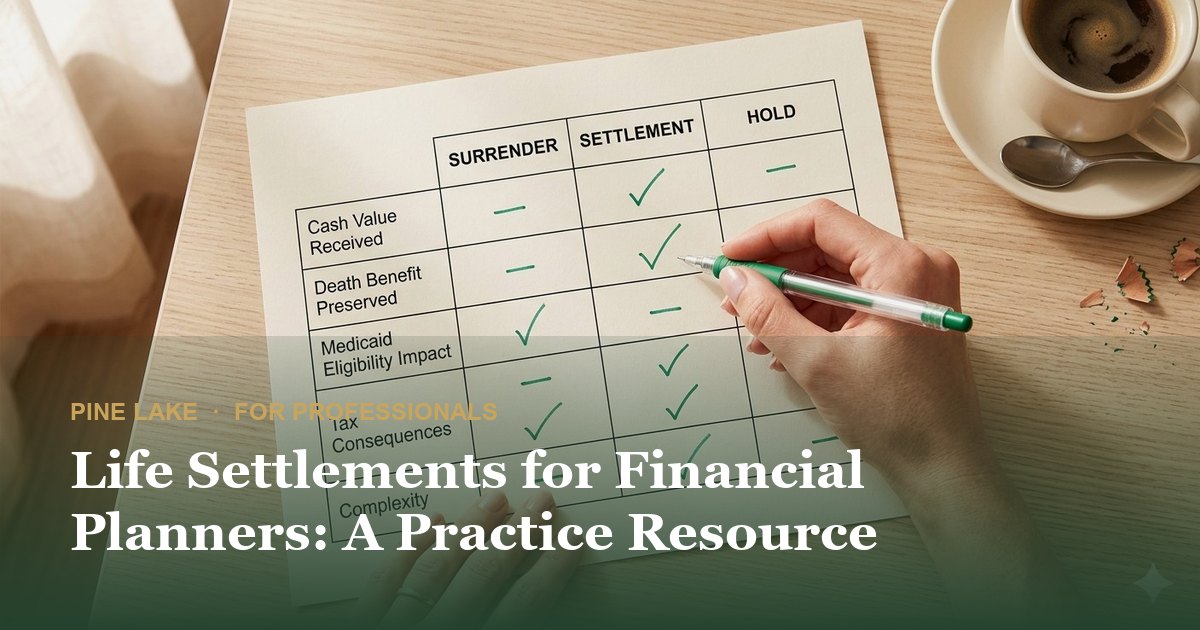 Life Settlements for Financial Planners: A Practice Resource