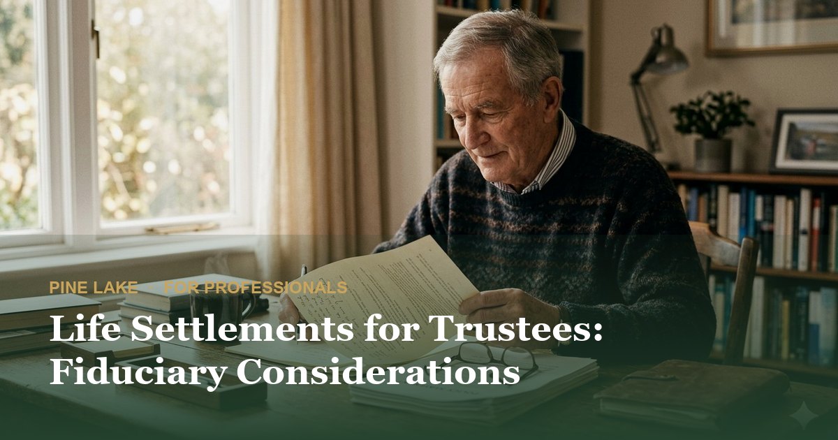 Life Settlements for Trustees: Fiduciary Considerations
