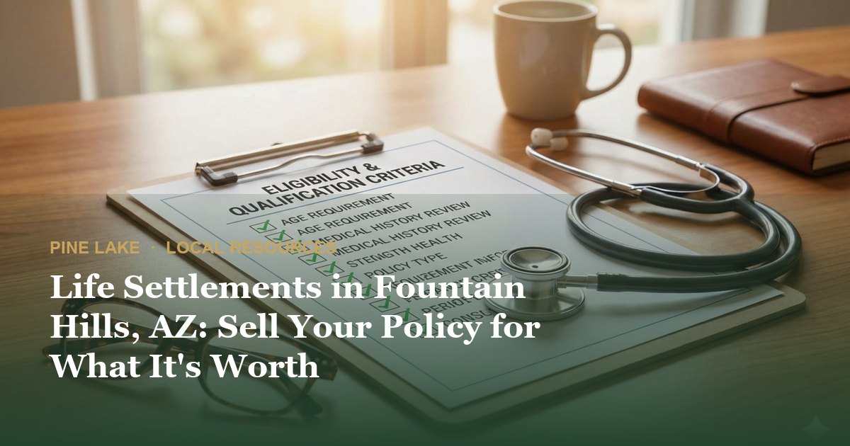 Life Settlements in Fountain Hills, AZ: Sell Your Policy for What It's Worth