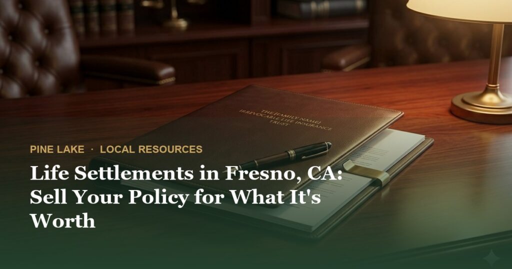 Life Settlements in Fresno, CA: Sell Your Policy for What It’s Worth