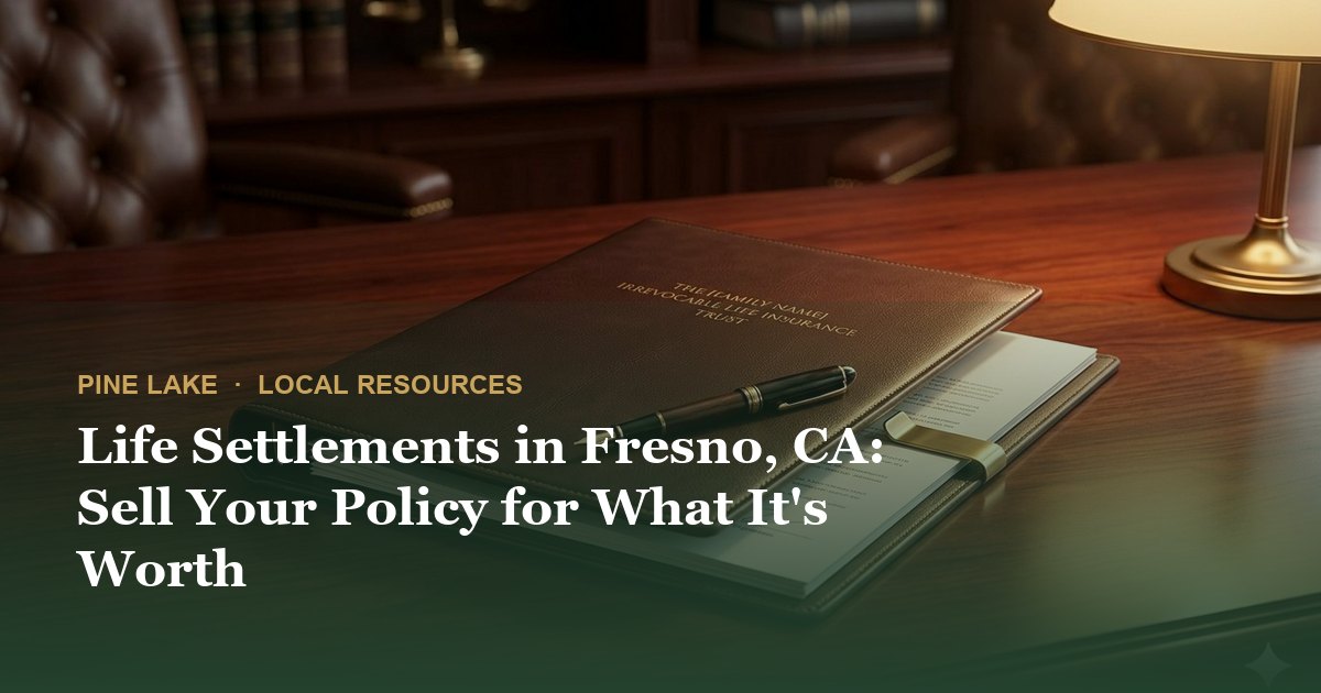 Life Settlements in Fresno, CA: Sell Your Policy for What It's Worth