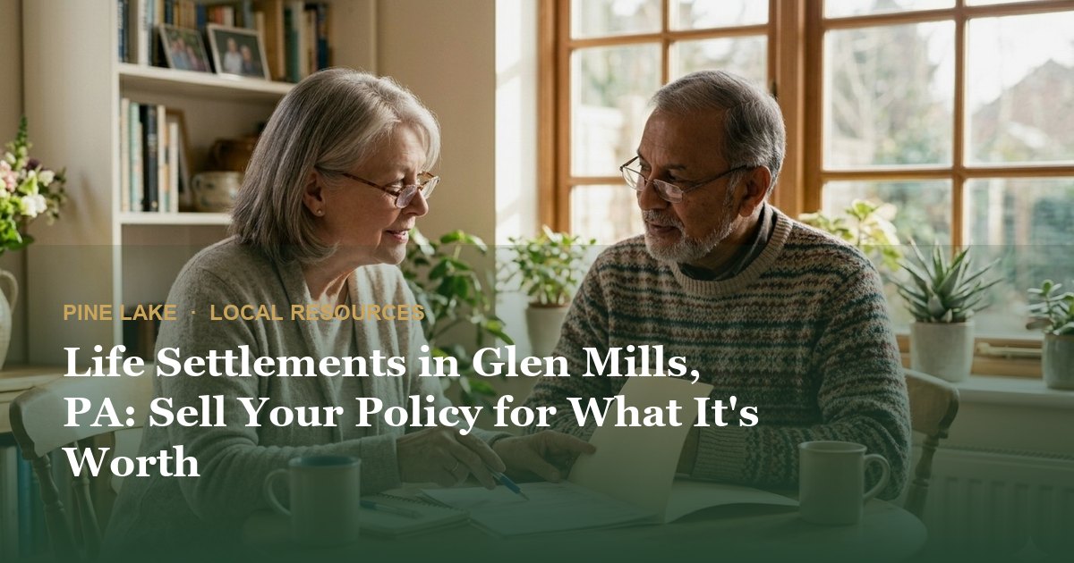 Life Settlements in Glen Mills, PA: Sell Your Policy for What It's Worth