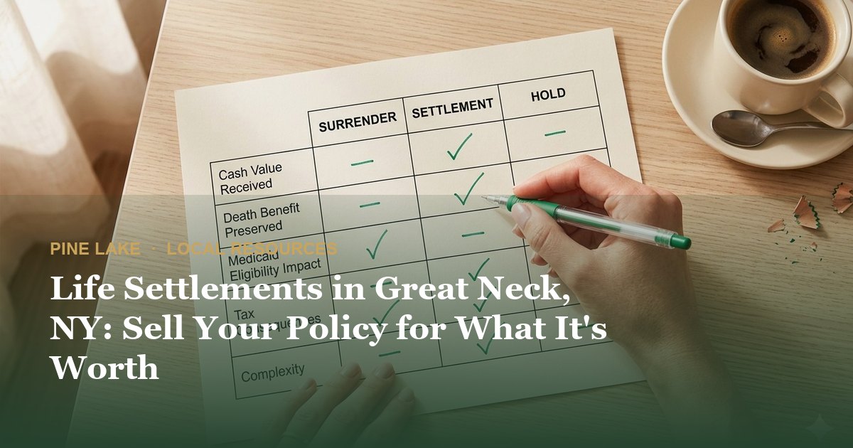 Life Settlements in Great Neck, NY: Sell Your Policy for What It's Worth
