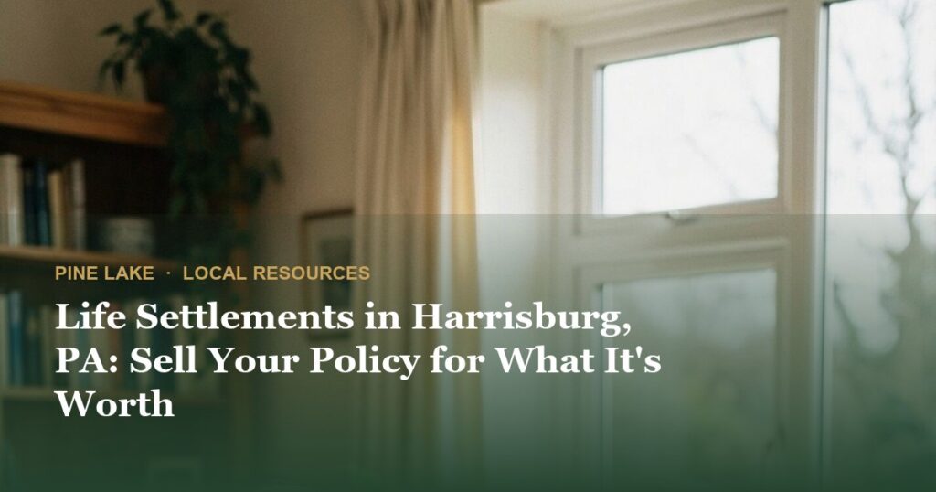 Life Settlements in Harrisburg, PA: Sell Your Policy for What It’s Worth