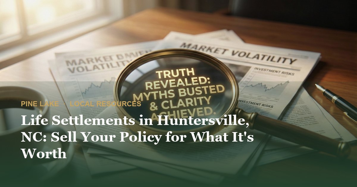 Life Settlements in Huntersville, NC: Sell Your Policy for What It's Worth