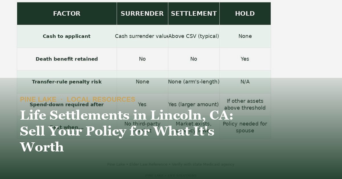 Life Settlements in Lincoln, CA: Sell Your Policy for What It's Worth
