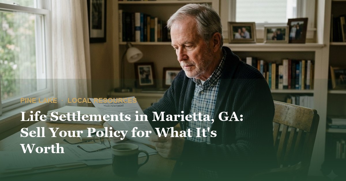 Life Settlements in Marietta, GA: Sell Your Policy for What It's Worth