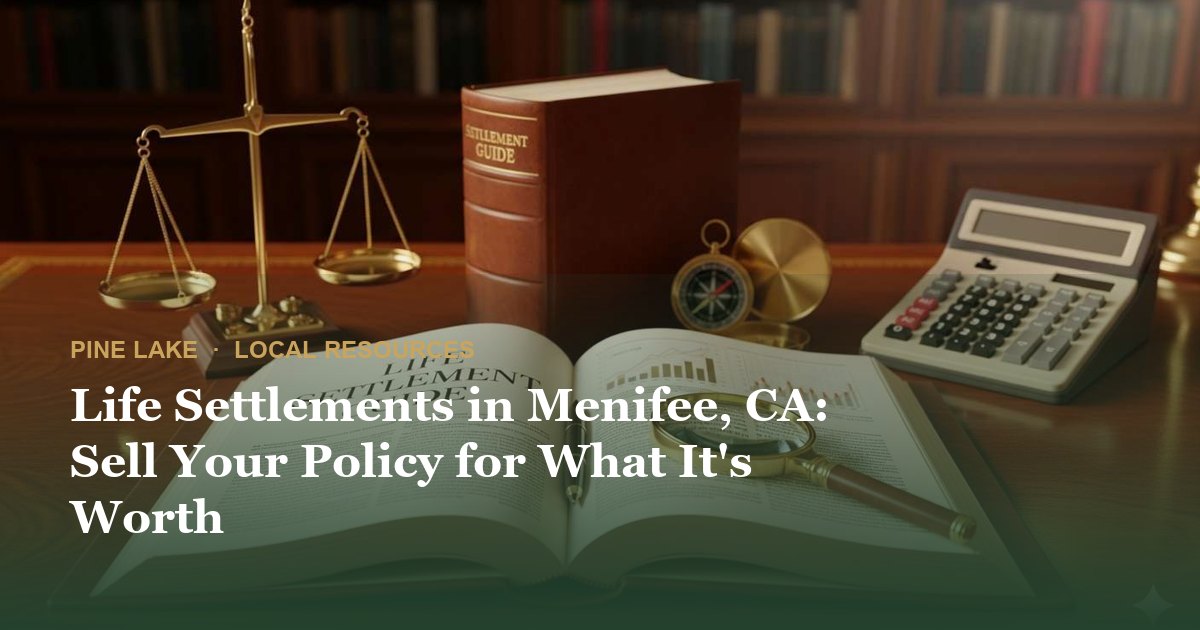 Life Settlements in Menifee, CA: Sell Your Policy for What It's Worth