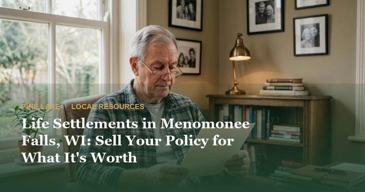 Life Settlements in Menomonee Falls, WI: Sell Your Policy for What It's Worth