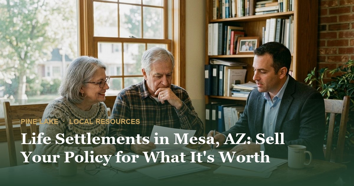 Life Settlements in Mesa, AZ: Sell Your Policy for What It's Worth