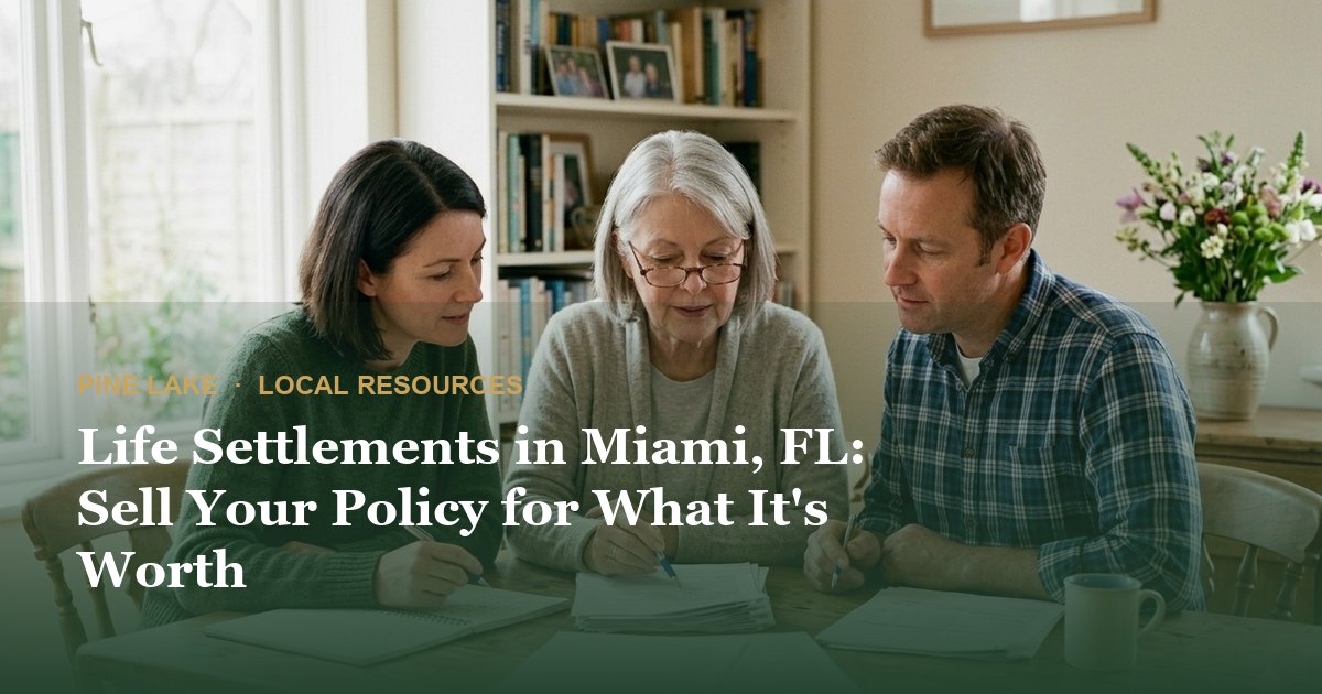 Life Settlements in Miami, FL: Sell Your Policy for What It's Worth