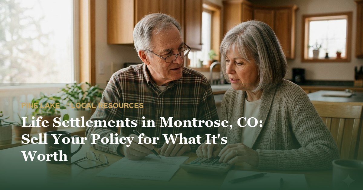 Life Settlements in Montrose, CO: Sell Your Policy for What It's Worth
