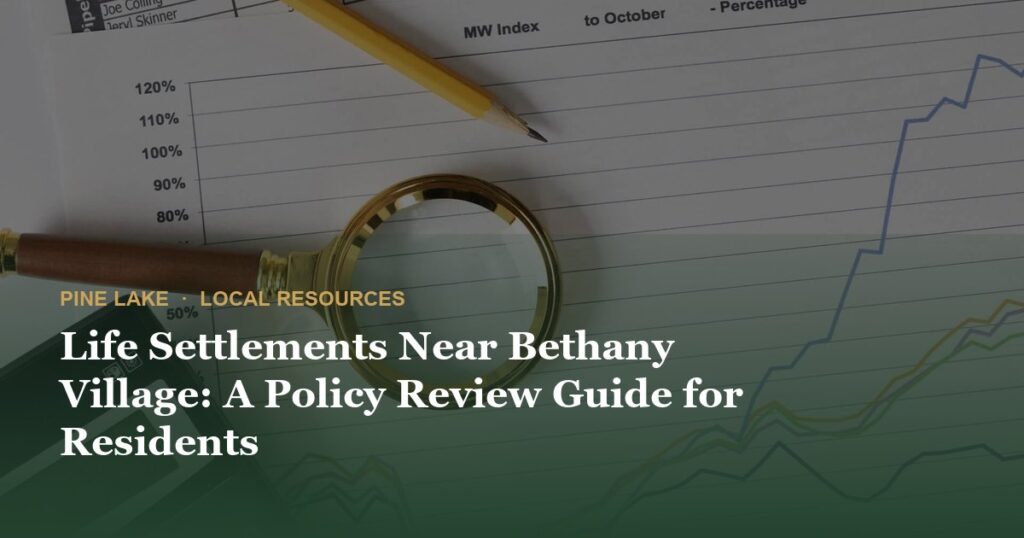 Life Settlements Near Bethany Village: A Policy Review Guide for Residents