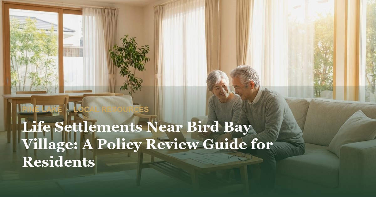 Life Settlements Near Bird Bay Village: A Policy Review Guide for Residents