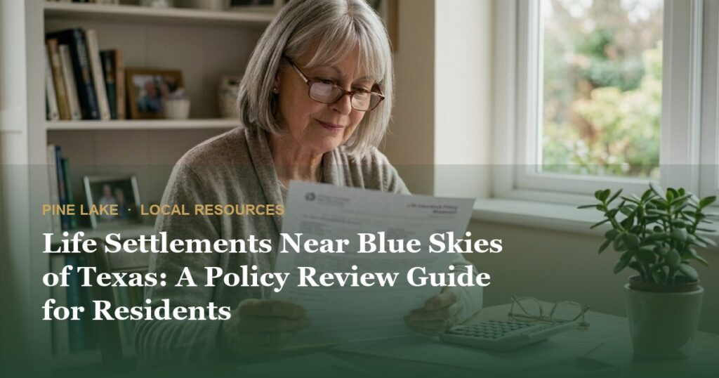 Life Settlements Near Blue Skies of Texas: A Policy Review Guide for Residents