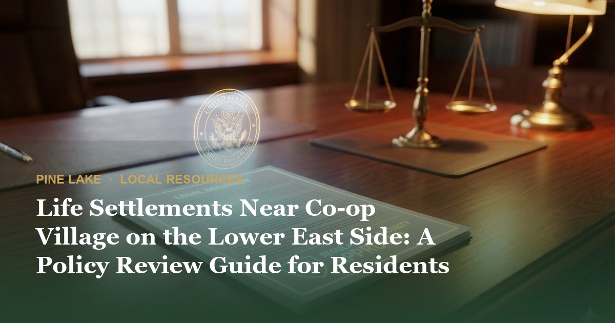 Life Settlements Near Co-op Village on the Lower East Side: A Policy Review Guide for Residents
