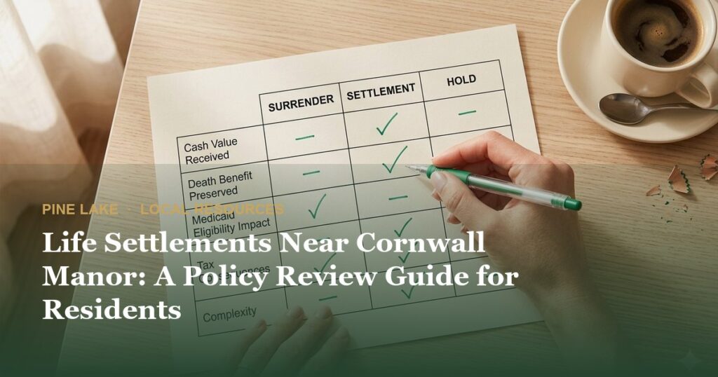 Life Settlements Near Cornwall Manor: A Policy Review Guide for Residents