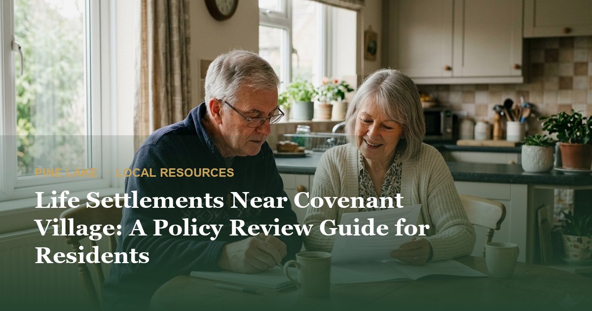 Life Settlements Near Covenant Village: A Policy Review Guide for Residents
