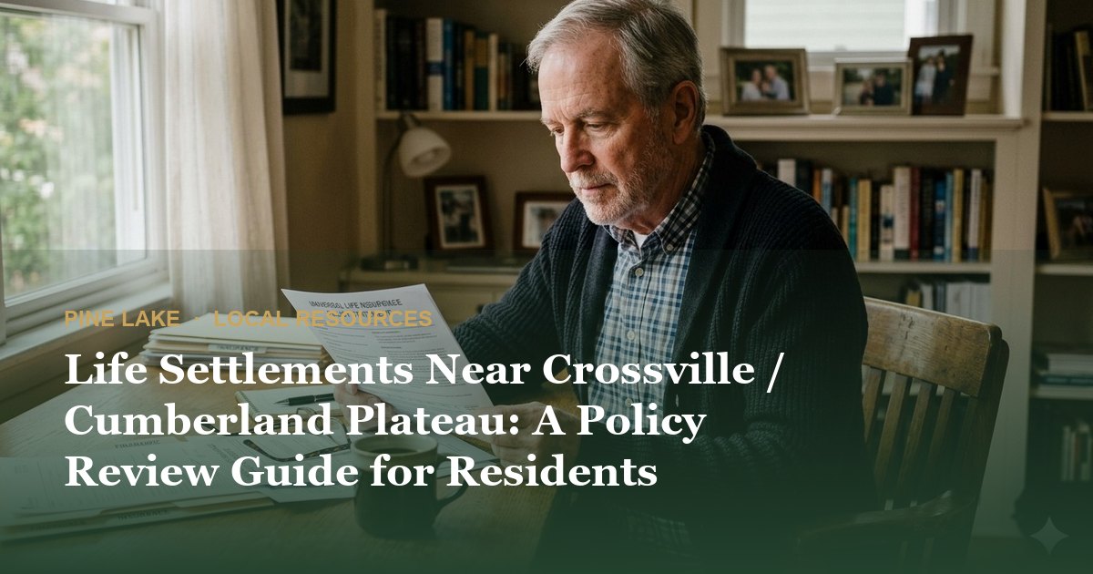 Life Settlements Near Crossville / Cumberland Plateau: A Policy Review Guide for Residents