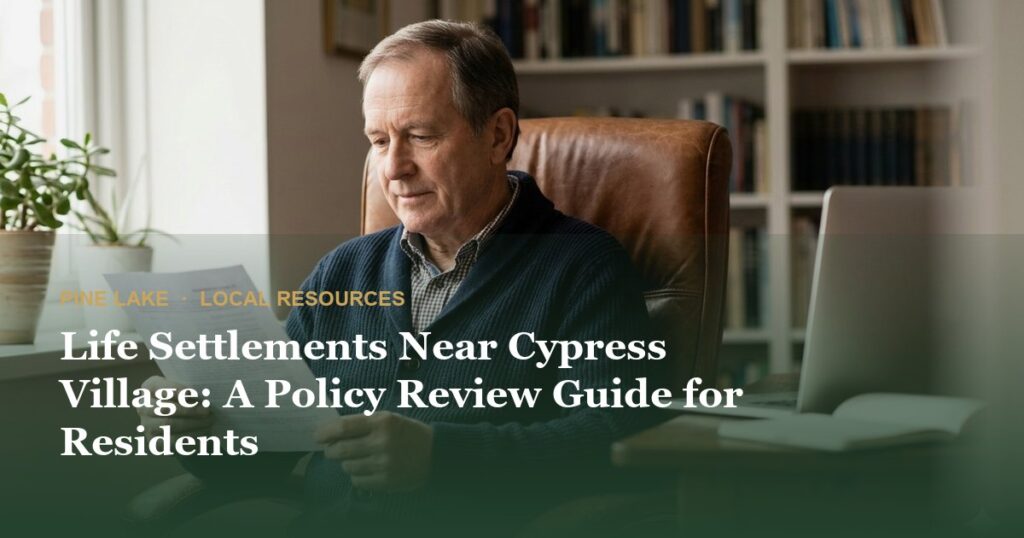 Life Settlements Near Cypress Village: A Policy Review Guide for Residents