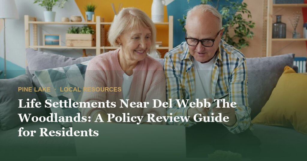 Life Settlements Near Del Webb The Woodlands: A Policy Review Guide for Residents