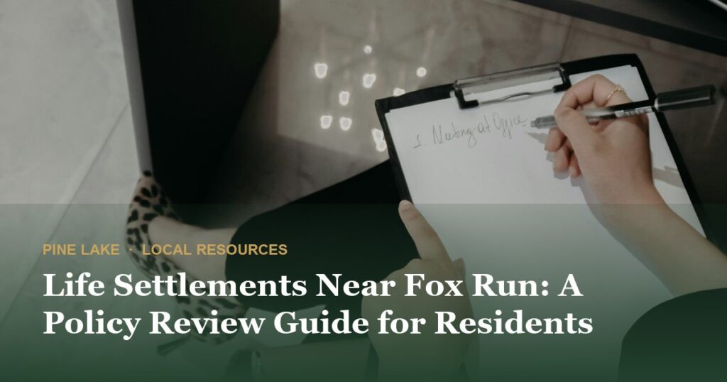 Life Settlements Near Fox Run: A Policy Review Guide for Residents