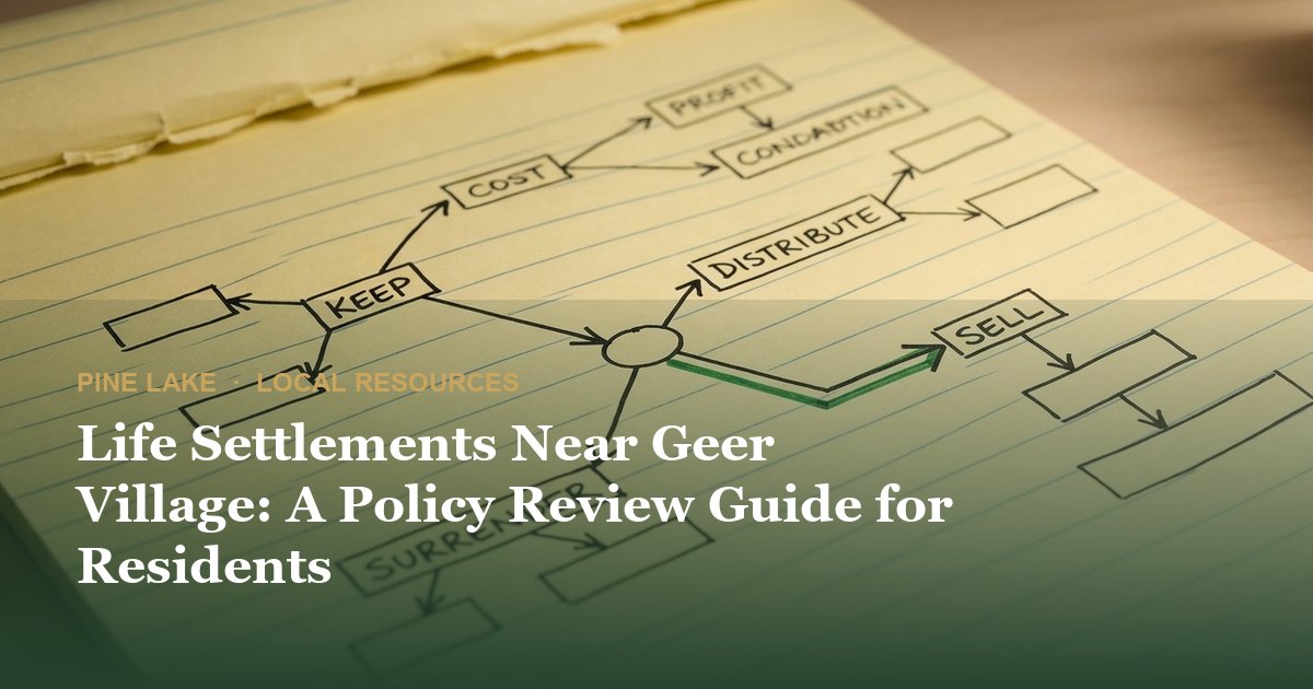 Life Settlements Near Geer Village: A Policy Review Guide for Residents
