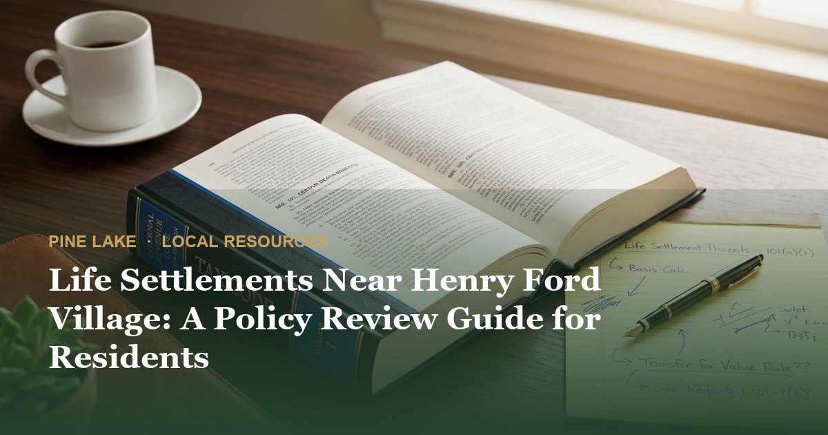 Life Settlements Near Henry Ford Village: A Policy Review Guide for Residents