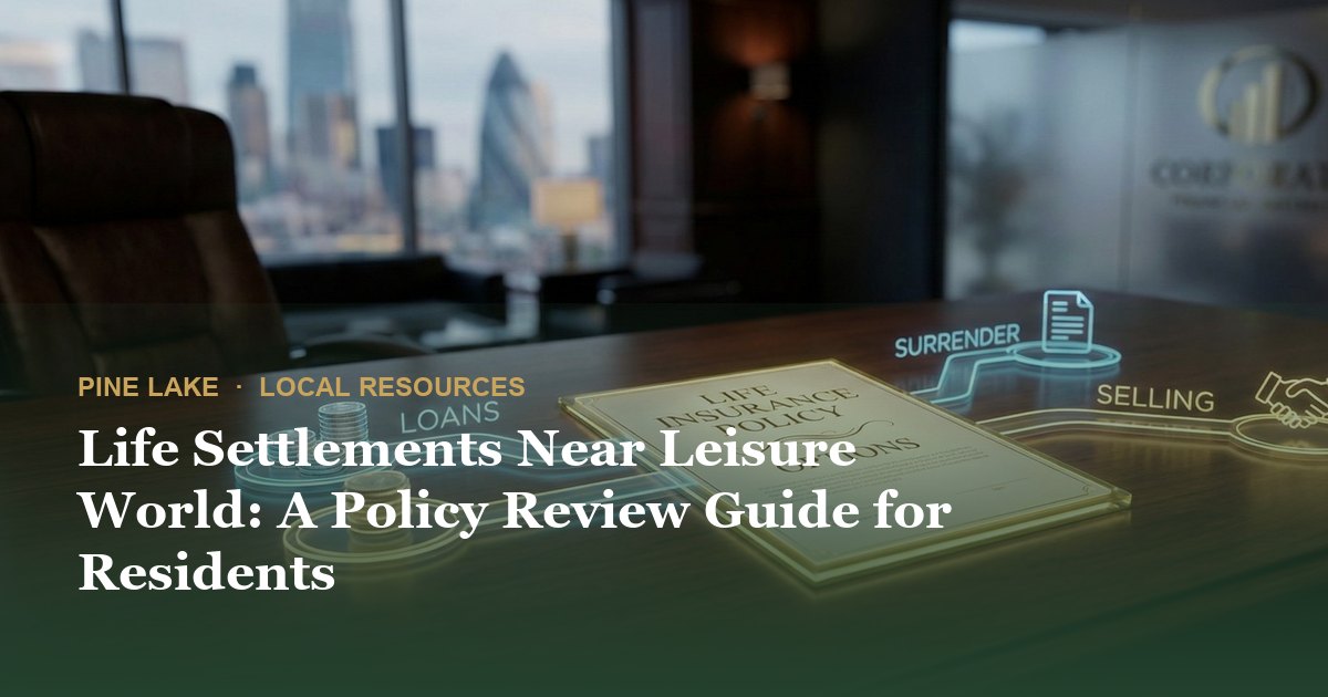 Life Settlements Near Leisure World: A Policy Review Guide for Residents