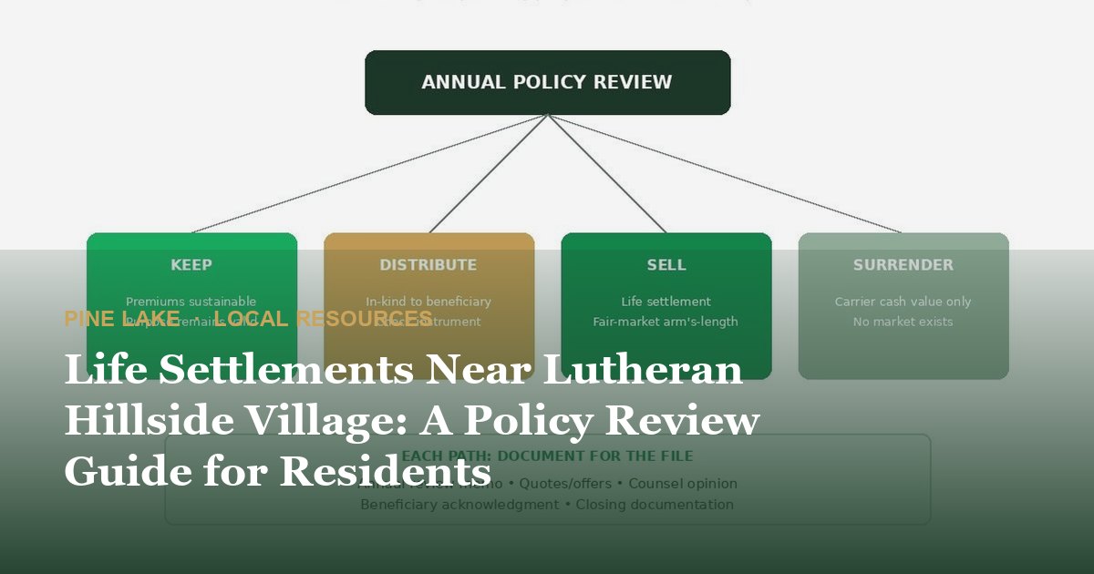 Life Settlements Near Lutheran Hillside Village: A Policy Review Guide for Residents