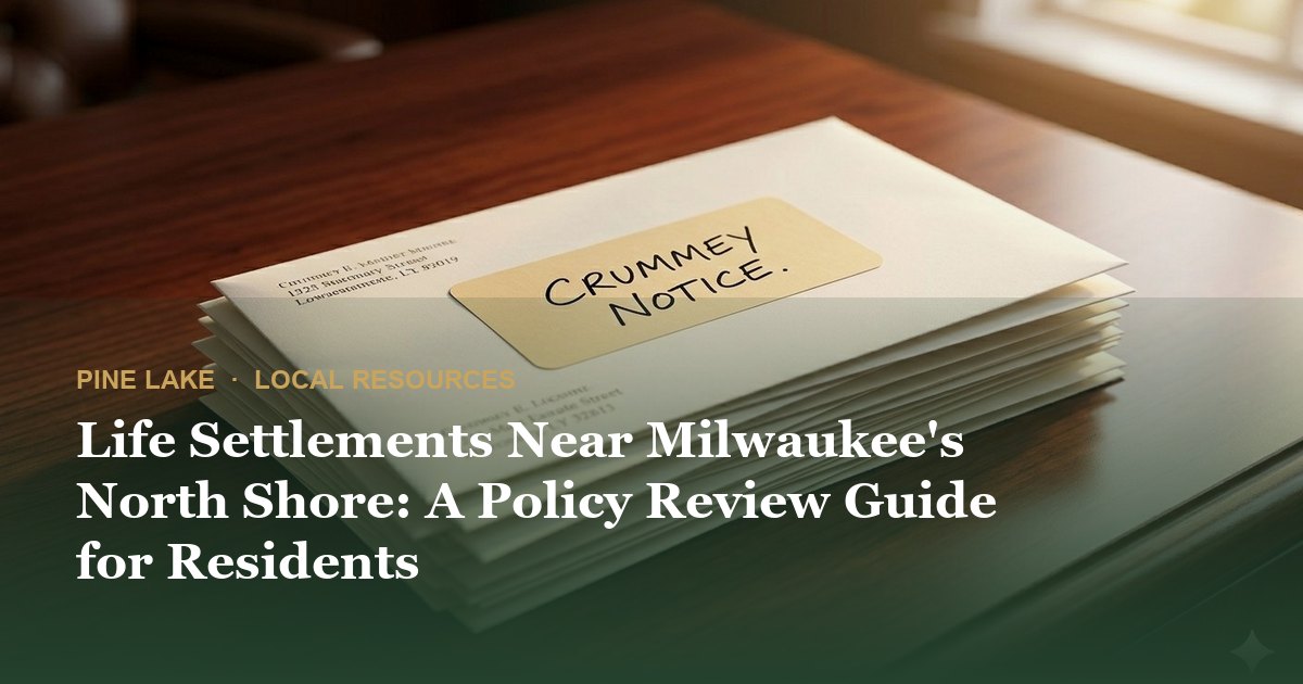 Life Settlements Near Milwaukee's North Shore: A Policy Review Guide for Residents