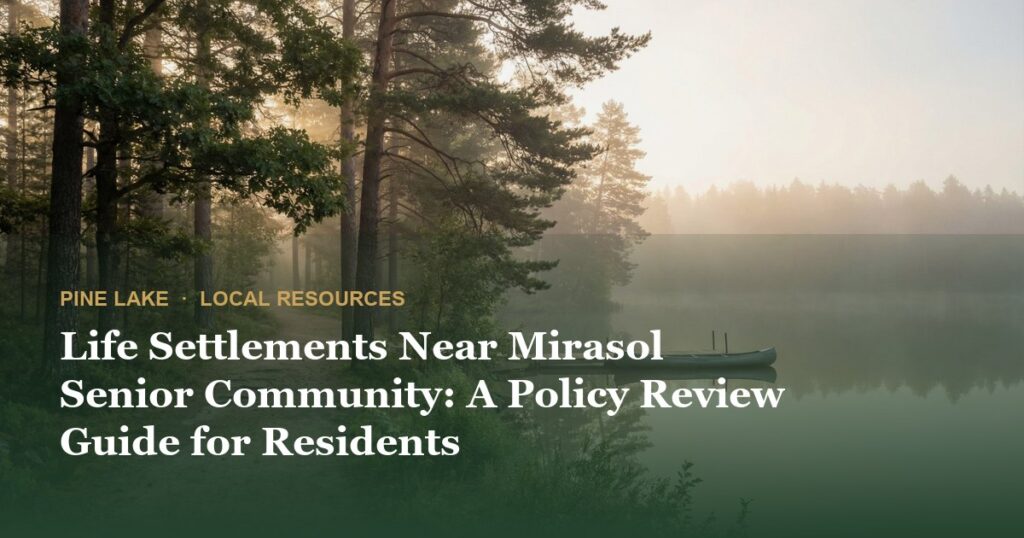 Life Settlements Near Mirasol Senior Community: A Policy Review Guide for Residents