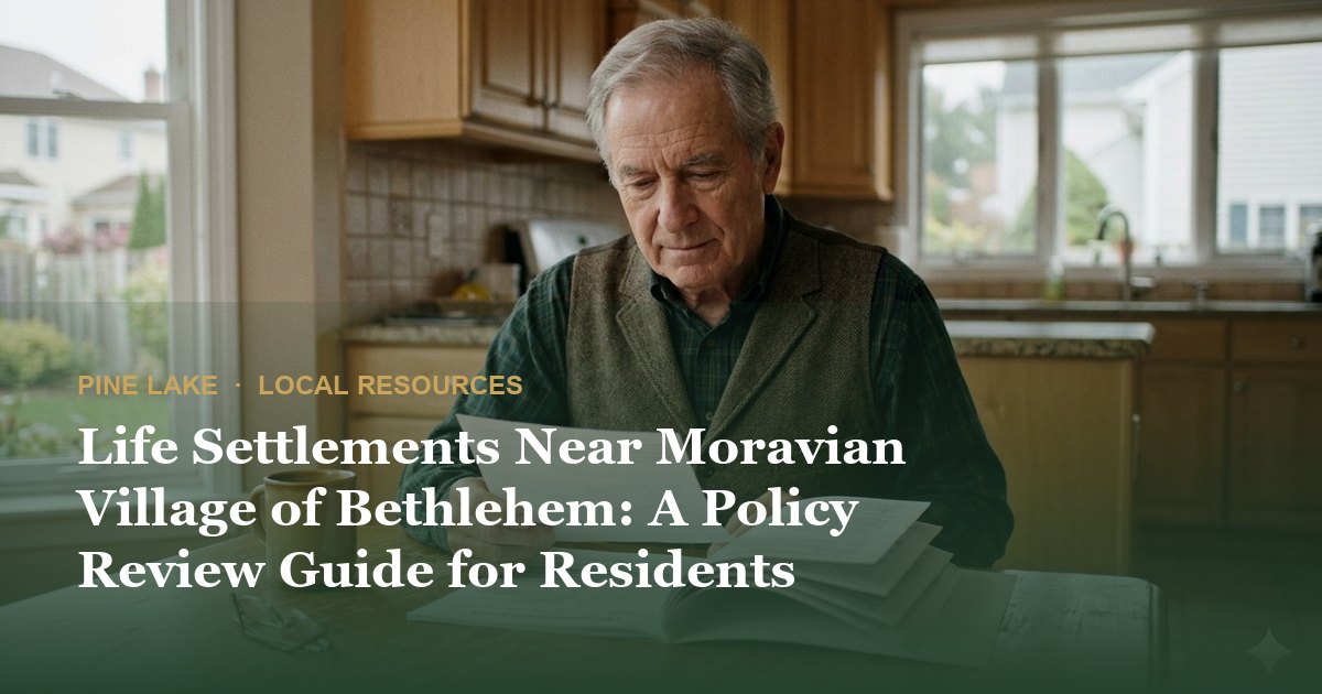 Life Settlements Near Moravian Village of Bethlehem: A Policy Review Guide for Residents