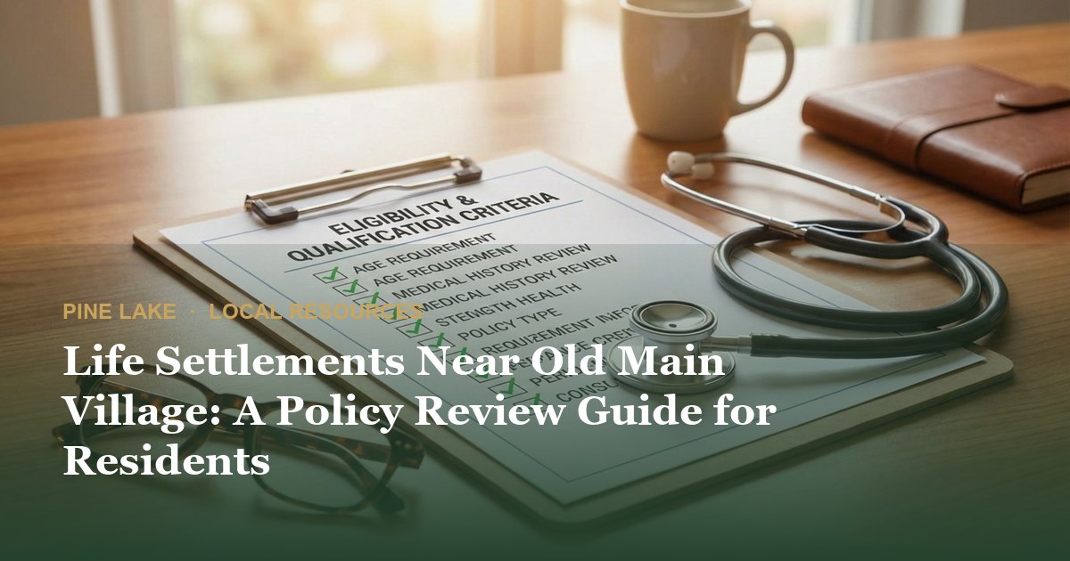 Life Settlements Near Old Main Village: A Policy Review Guide for Residents