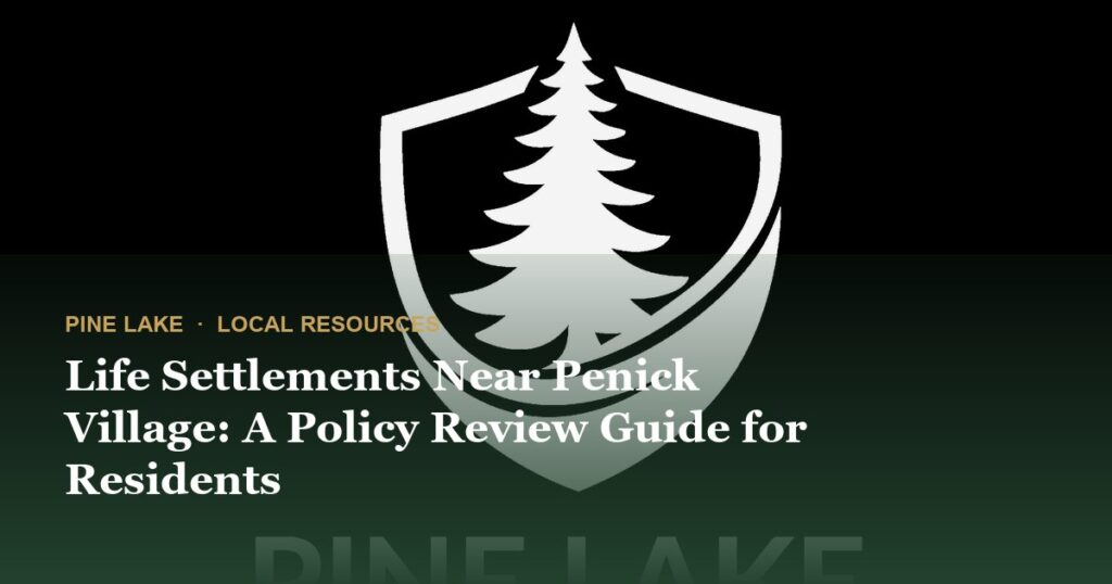 Life Settlements Near Penick Village: A Policy Review Guide for Residents