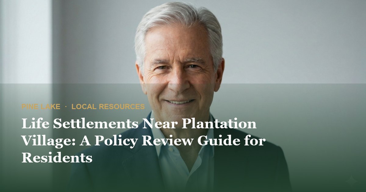 Life Settlements Near Plantation Village: A Policy Review Guide for Residents