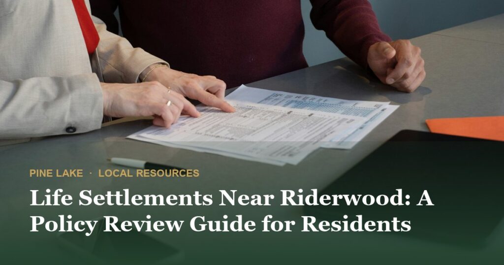Life Settlements Near Riderwood: A Policy Review Guide for Residents