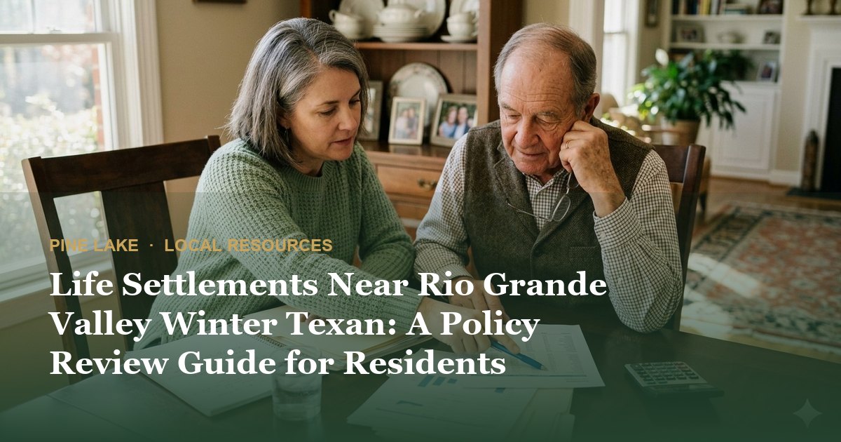 Life Settlements Near Rio Grande Valley Winter Texan: A Policy Review Guide for Residents