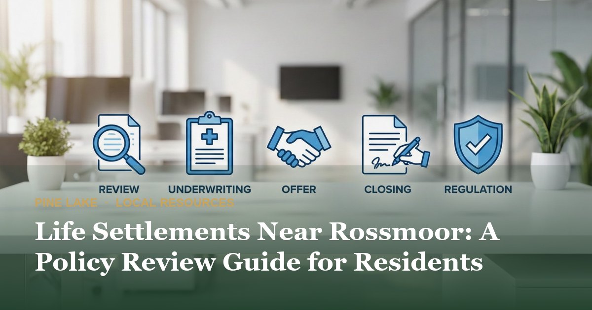 Life Settlements Near Rossmoor: A Policy Review Guide for Residents