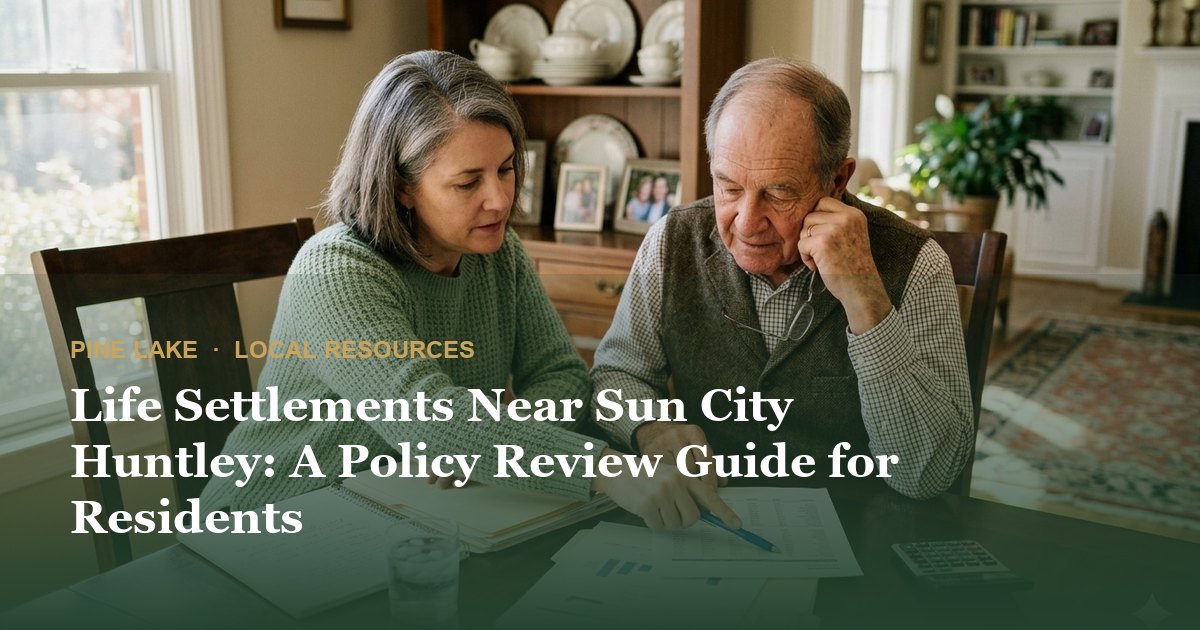 Life Settlements Near Sun City Huntley: A Policy Review Guide for Residents