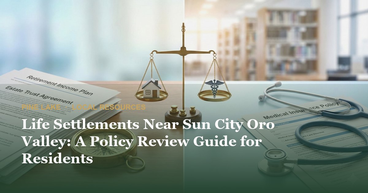 Life Settlements Near Sun City Oro Valley: A Policy Review Guide for Residents