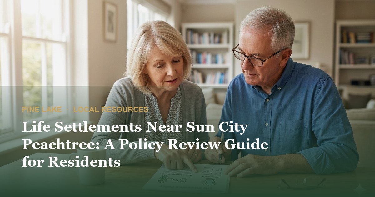 Life Settlements Near Sun City Peachtree: A Policy Review Guide for Residents