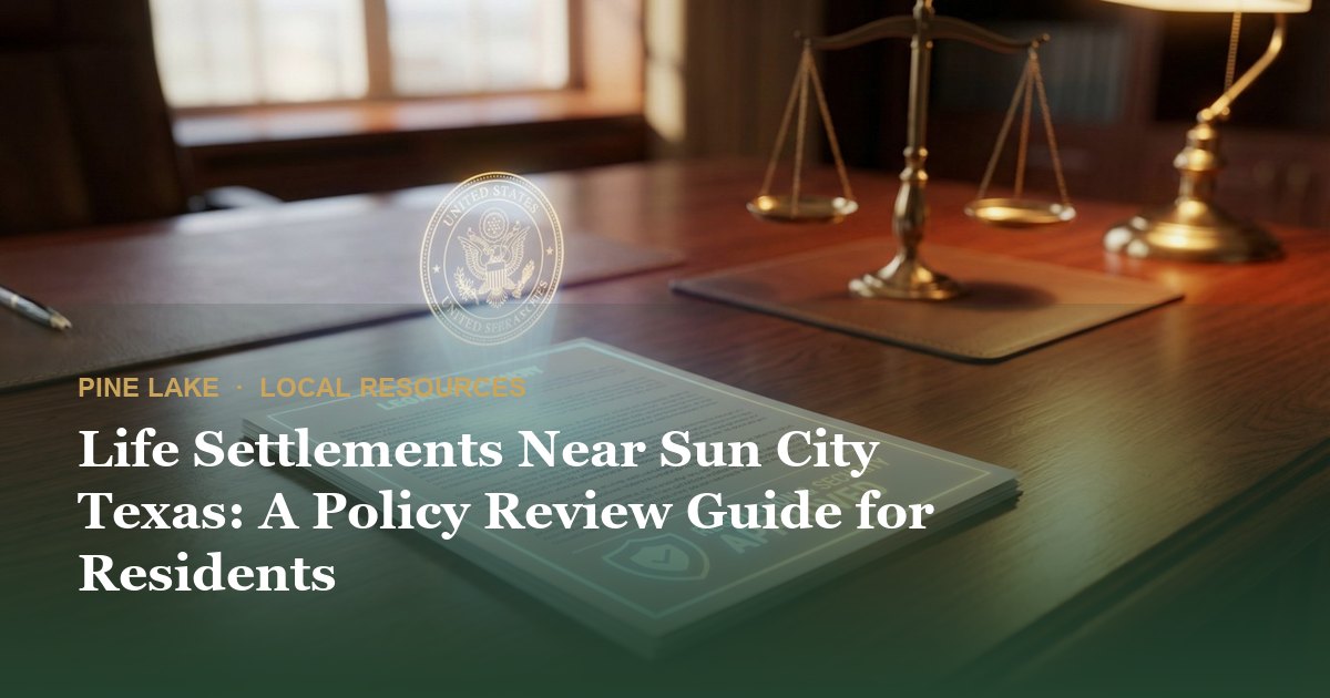 Life Settlements Near Sun City Texas: A Policy Review Guide for Residents