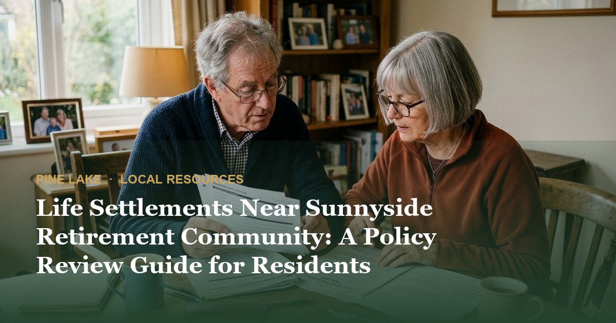 Life Settlements Near Sunnyside Retirement Community: A Policy Review Guide for Residents